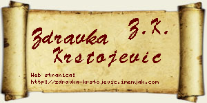 Zdravka Krstojević vizit kartica